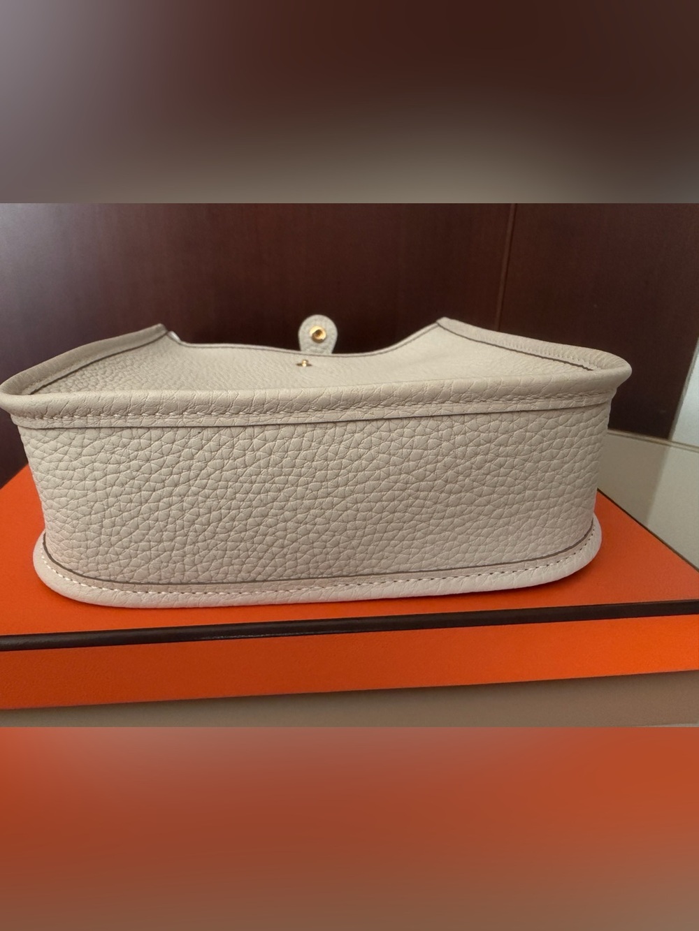 Hermès Evelyne 16 TPM  Bag in Craie Gold Hardware Clemence Leather 2026 stamp G - Picture 7 of 14